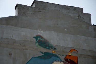 Mural \\"Podróżnik z